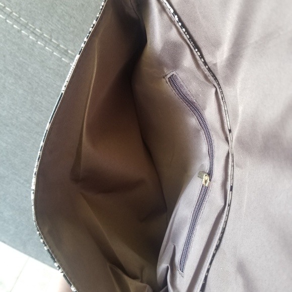 NEW Snakeskin Envelope Clutch Handbag - Picture 7 of 7